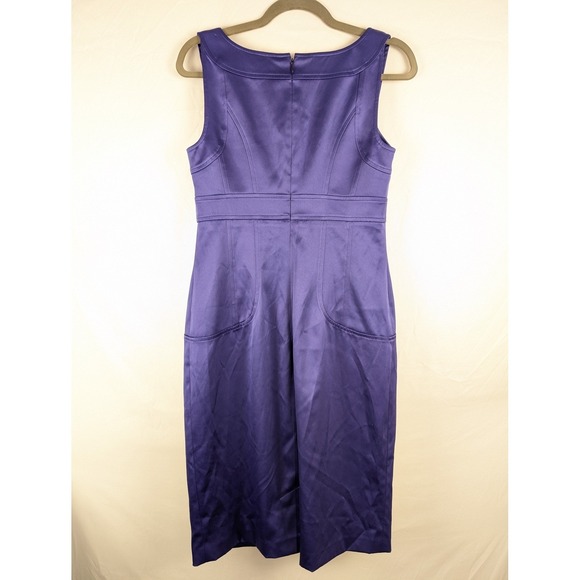 Ralph Lauren American Living Small Dress Purple Plum Sleeveless Cocktail Sheath - Picture 5 of 9